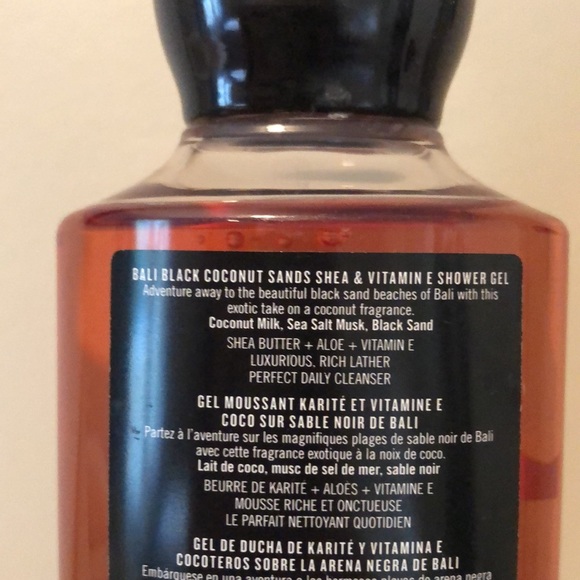 Bath & Body Works Skincare New Bali Black Coconut Sands Shower Gel